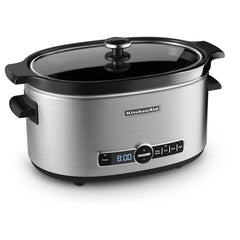 KitchenAid KSC6223SS - Slow cooker - 6 qt - stainless steel