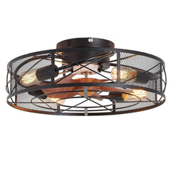 18.9 in. Indoor Black Smart Ceiling Fan with Timer, 6-Speed Adjustable and Remote