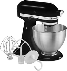 KitchenAid Classic Series 4.5 Quart Tilt - Head Stand Mixer Onyx Black