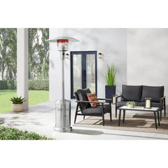 Hampton Bay 48000 BTU Stainless Steel Patio Heater, Silver