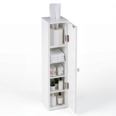 Tangkula Slim Bathroom Storage Cabinet with Door