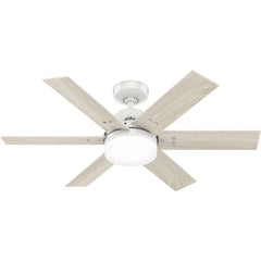 Hunter Pacer 44 - in Fresh White LED Indoor Ceiling Fan with Light Remote
