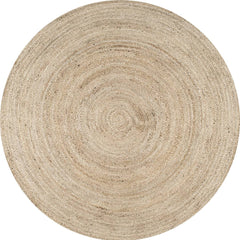 Santibanez Handmade Braided Jute Tan/Natural Rug Rosecliff Heights Rug Size: Round 6'