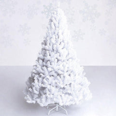 Costway Artificial PVC Christmas Tree w/Stand Holiday Season Indoor Outdoor Green - White, 6ft