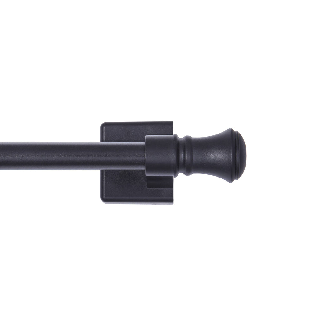Mainstays Cameron 7/16 inch Adjustable Multi - Use Magnetic Appliance Rod, 16 - 28 inch, Black