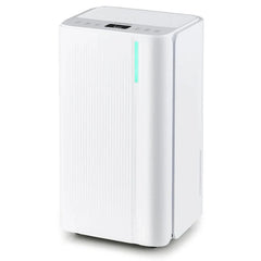 32 Pint Dehumidifier with 3.3FT Drain Hose, 24H Timer & 3 - Color Indicator, 2000 Sq.Ft Portable Dehumidifier for Basement, Bedroom, Bathroom