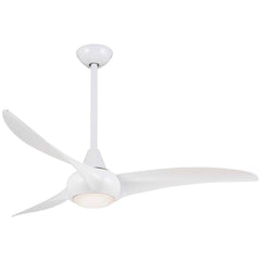 Minka Aire Light Wave 52" Ceiling Fan, White, Ceiling Fan for Home