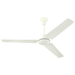 Westinghouse Industrial 56" Ceiling Fan with J - Hook Mount - White - White Steel Blades