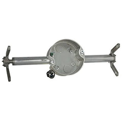 Hubbell Raco 936 4 in. Round Retro - Brace Ceiling Fan - Rated Support 4 in Gray