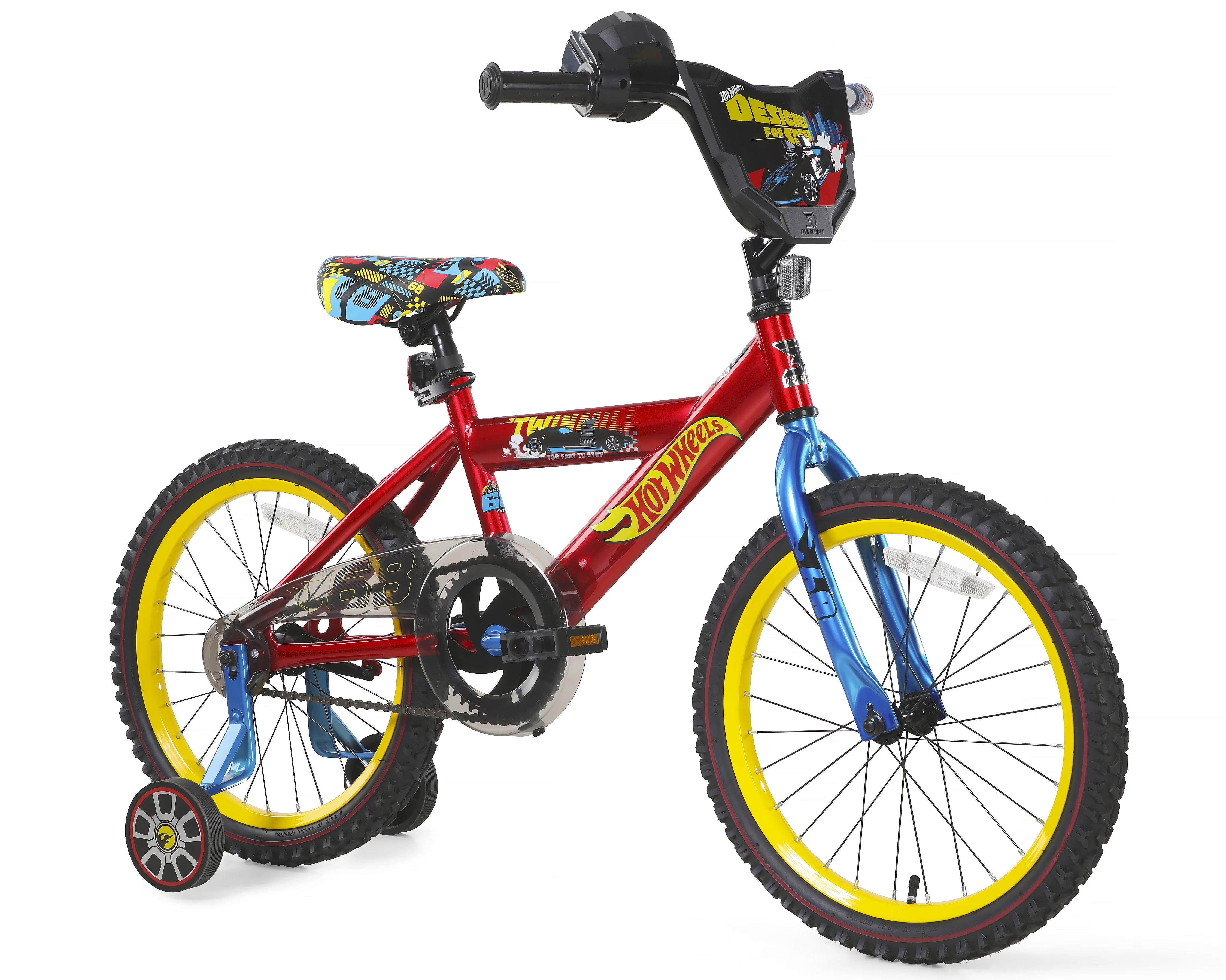 Dynacraft Hot Wheels 18 - Inch Boys BMX Bike for Age 6 - 9 Years