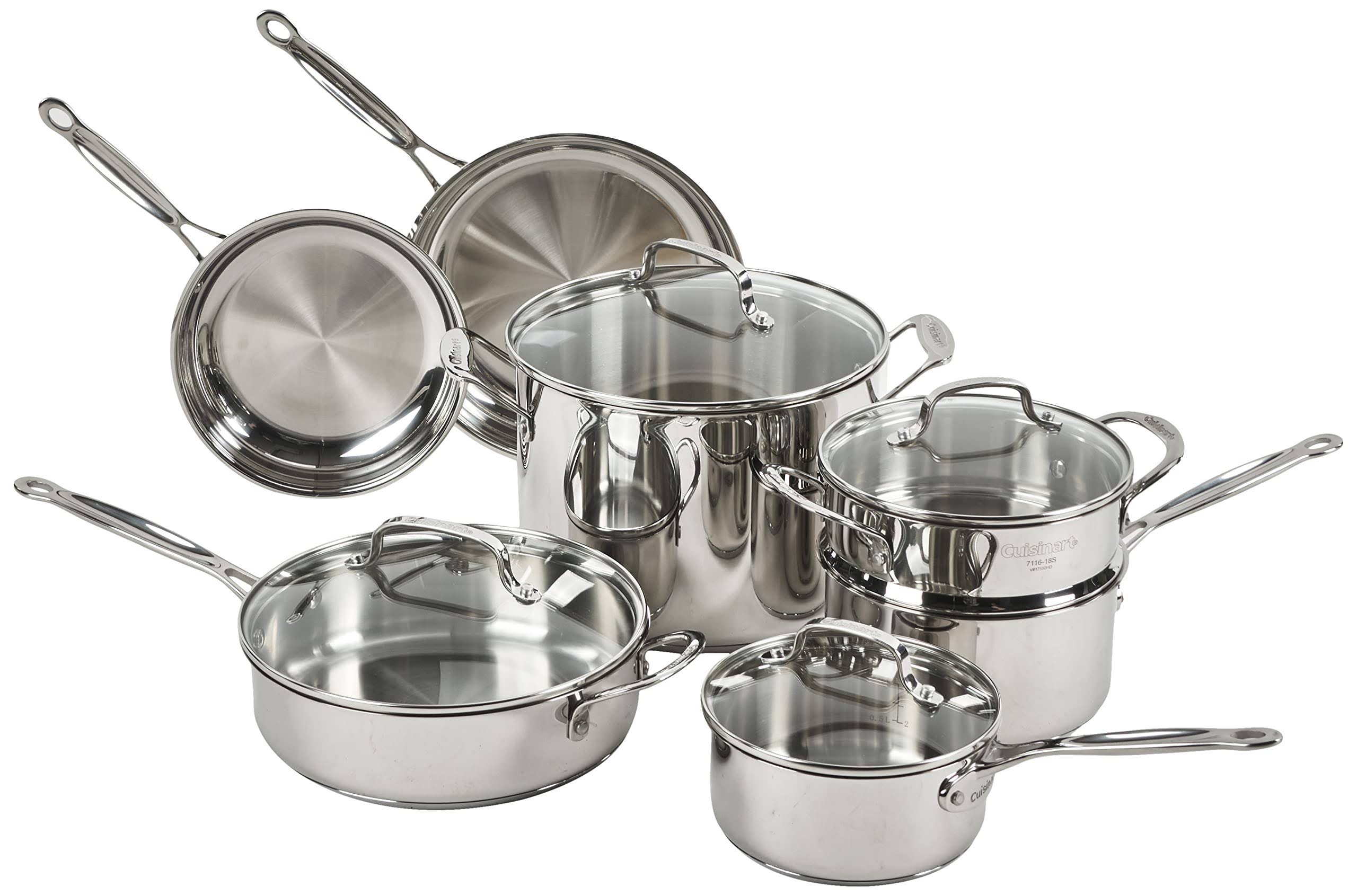Cuisinart 77 - 11g Chef's Classic Stainless 11-Piece Cookware Set
