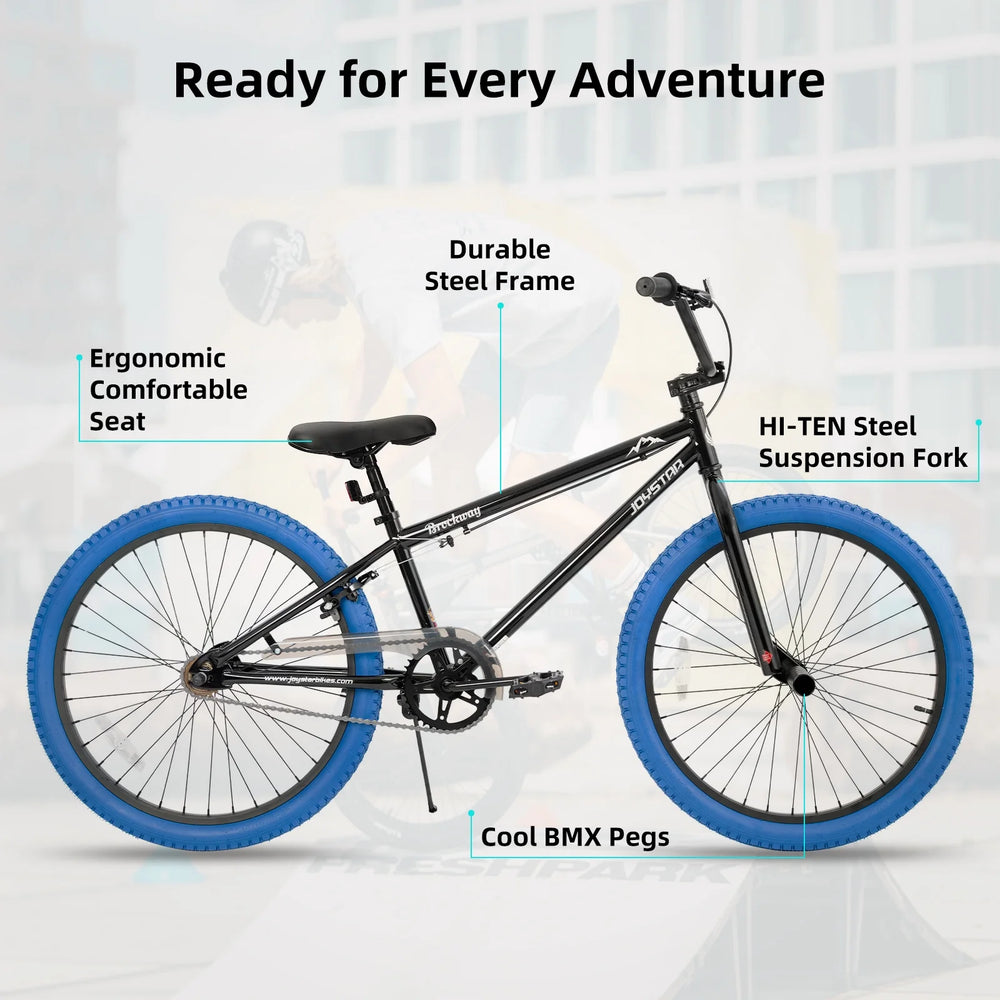 JOYSTAR Brockway Freestyle Kids BMX Bikes 20" Kids Bicycles for 6 - 11 Years Old Boys Girls, Multiple Colors