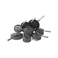 Ninja Foodi C39600 NeverStick Cookware Set 13 Piece Pots and Pans Non Stick Coating Kitchen Set Dishwasher & Oven Safe with Tempered Glass Lids