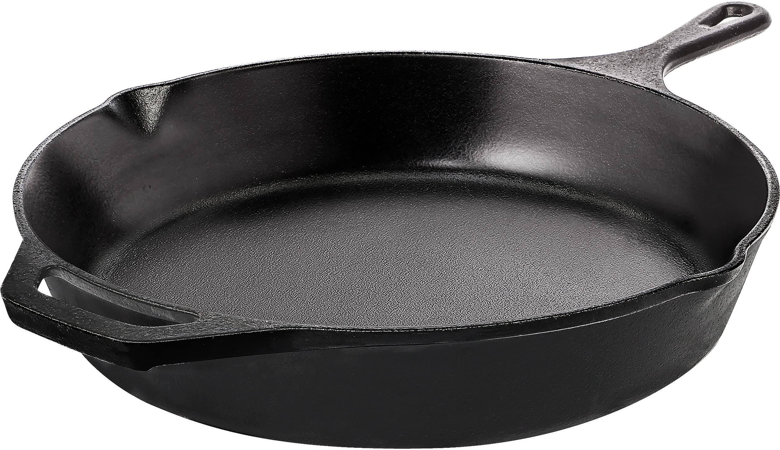 Utopia Kitchen Saute Fry Pan - Chefs Pan, Pre - Seasoned Cast Iron Skillet - Frying Pan 12 inch - Safe Grill Cookware for Indoor & Outdoor Use - Cast