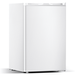 KNDKO 3.2cu.ft Upright Freezer, Compact Freezer with Removable Shelves, Adjustable Thermostat for Home/Kitchen/Office, SILVER