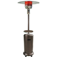Hanover - 7 - ft. 48,000 BTU Steel Umbrella Propane Patio Heater - Hammered Bronze