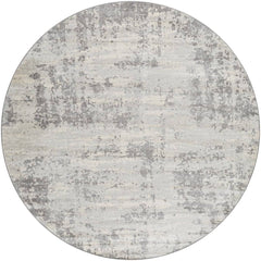 Clayborn Abstract Gray/Cream Area Rug Trent Austin Design Rug Size: Round 53x22