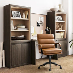 Joseph Contemporary Faux Leather Task Chair with Tilt Lock and Center Tilt by HULALA HOME