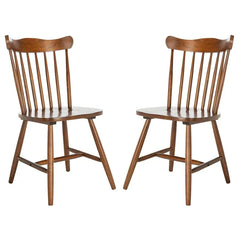 Set of 2 SAFAVIEH Margretta Spindleback Windsor Dining Chairs - Dimensions: 17" W x 19" L x 34" H