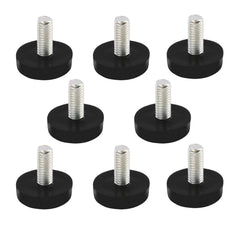 Home Office Table Desk Glide Leveling Foot M6x15mm Thread Black 8pcs