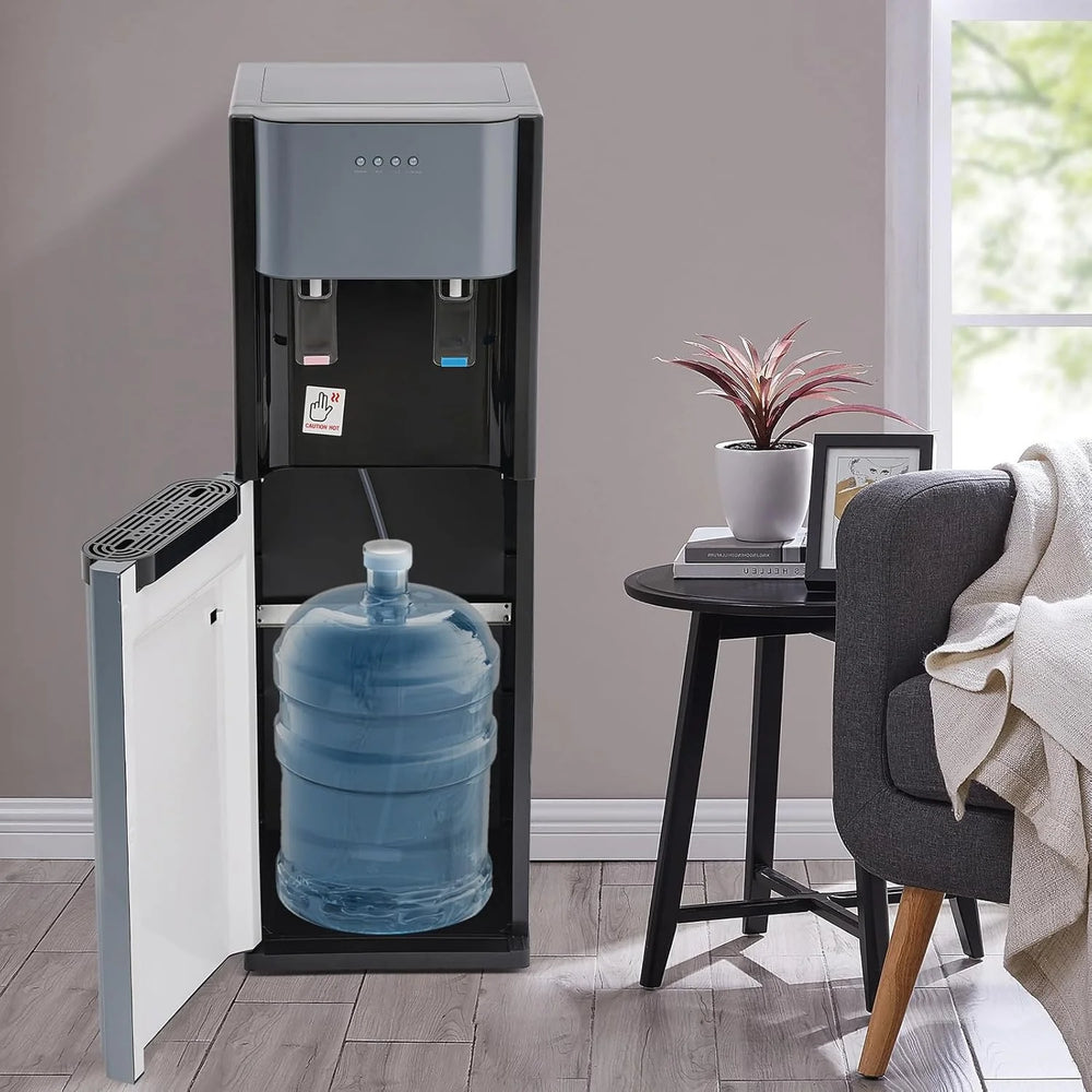 5.28 Gallon Bottom Loading Water Cooler Dispenser, 2 Temperatures Available with Hot, Cold, Practiacal Freestanding Water Dispenser