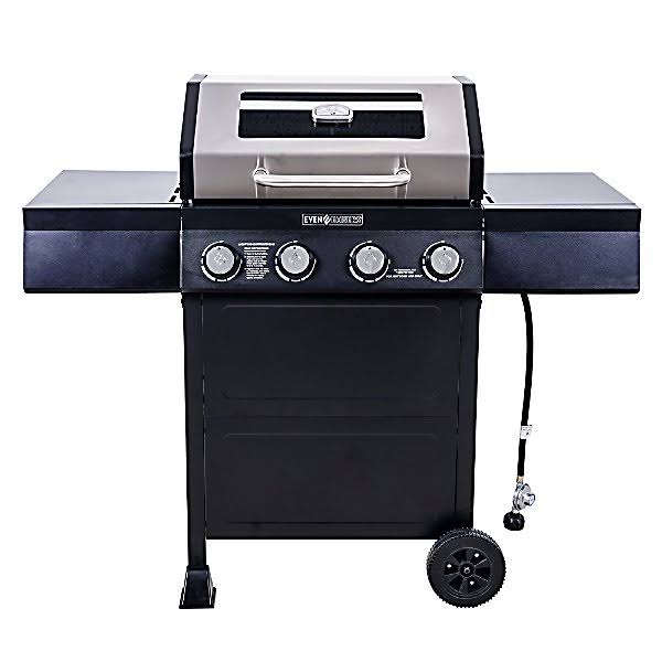 Even Embers 4-Burner GAS Grill with Glass Window, GAS3400AS