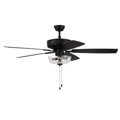 Craftmade 52" Pro Plus 101 Indoor Ceiling Fan Flat Black