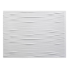 Fasade Waves Matte White 18 - Square Foot Backsplash Kit