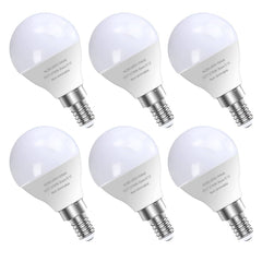 GOSCHE 6 Pack E12 LED Candelabra Light Bulbs, 60 Watt Equivalent, Warm White 2700K, 120V Chandelier Llight Bulb