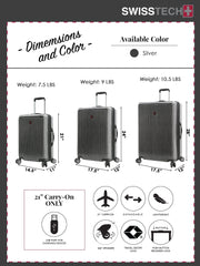 Swiss Tech Excursion 29" Hard Side Rolling Upright Luggage - Charcoal