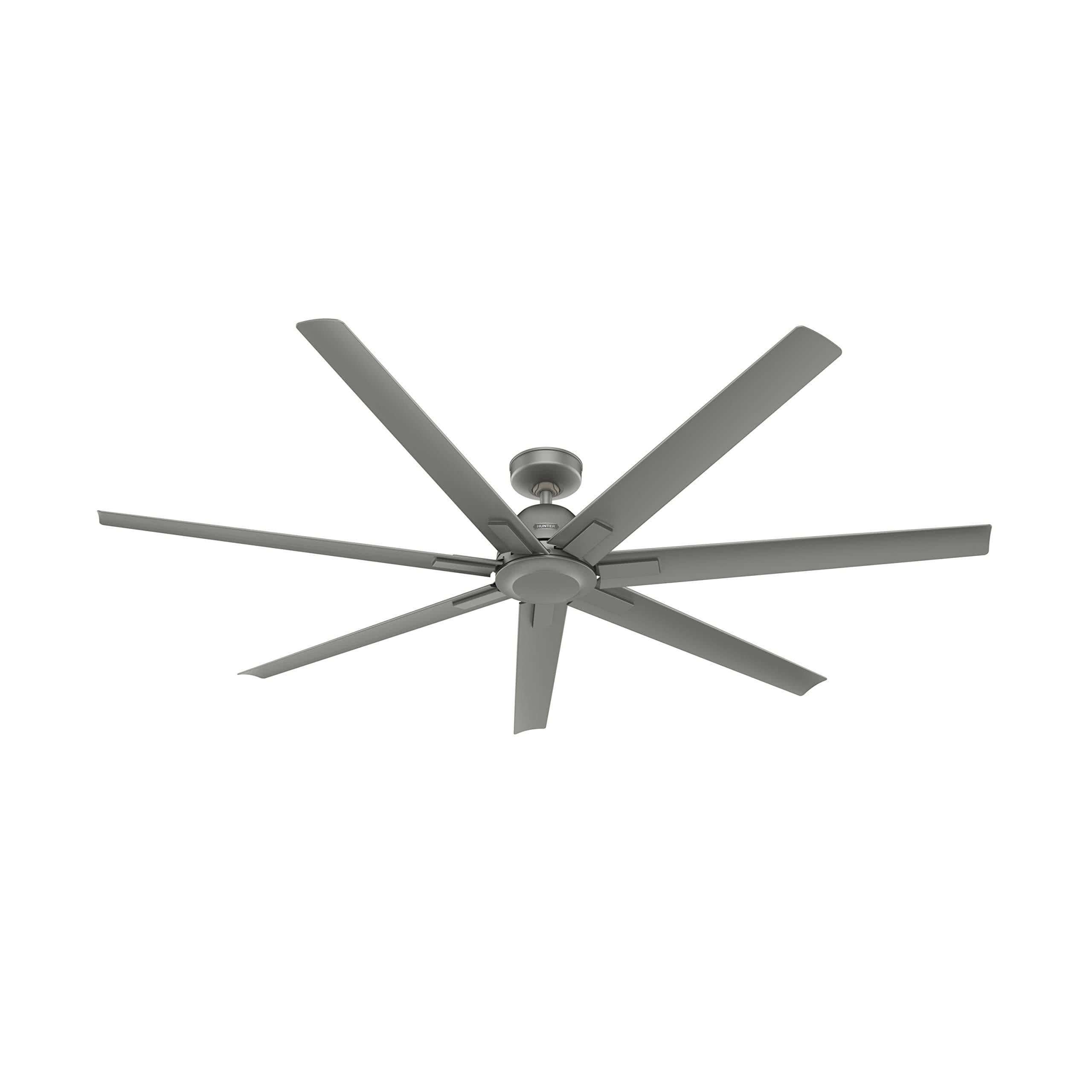 Hunter Downtown 72" Ceiling Fan in Matte Silver