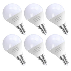 GOSCHE 6 Pack Bright Ceiling Fan Light Bulbs, 60 Watt Equivalent, Daylight 5000K, E12 LED Bulb, A15 Shape Candelabra Base Chandelier Light Bulb